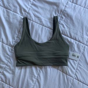 Lululemon Align Bra size 8 Grey Sage/Dark Olive (Reversible)